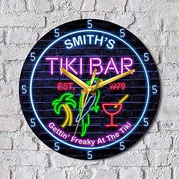 Amazon.com: V VIBEPY All Over Printed Personalized Tiki Bar